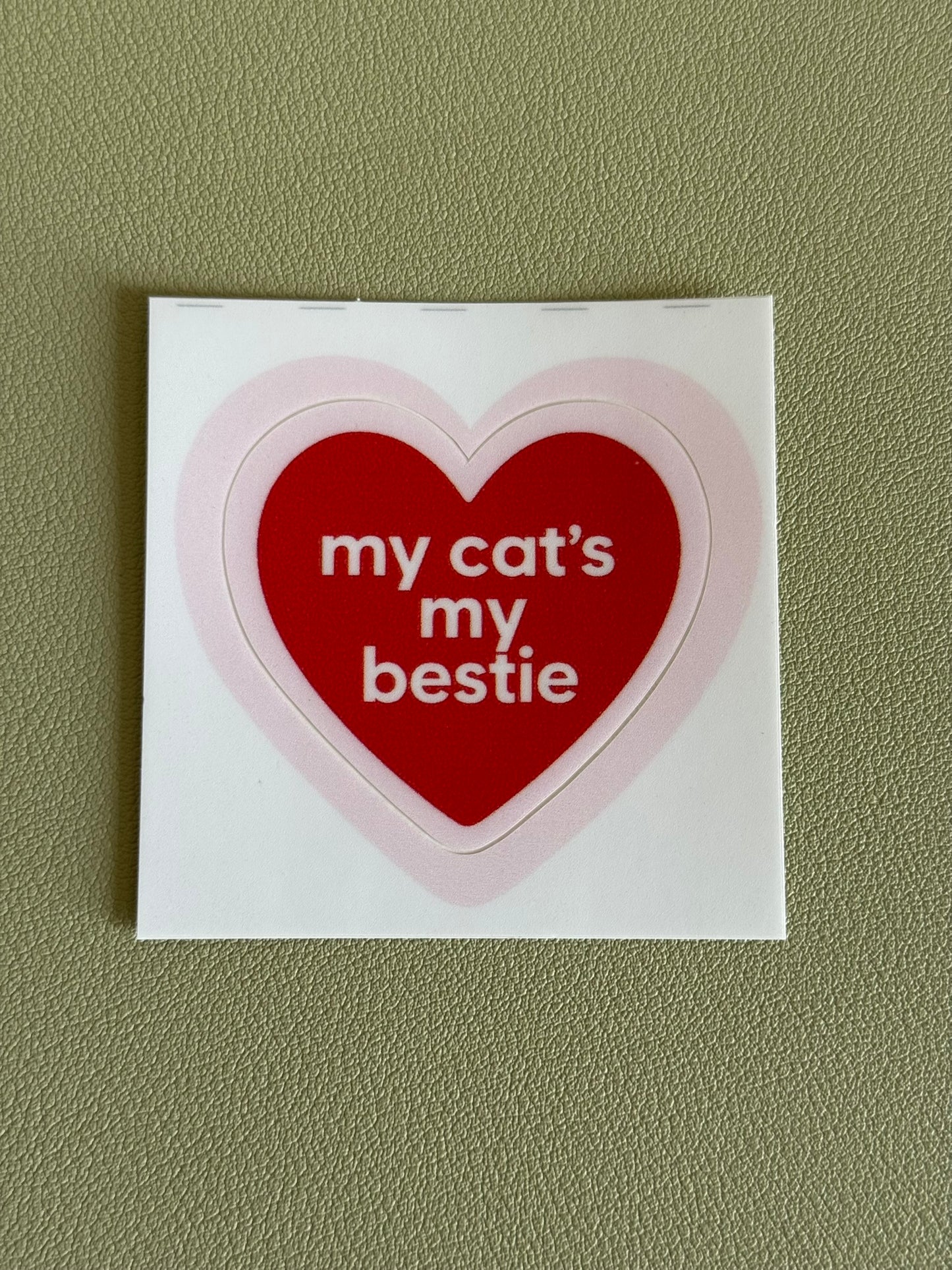 Sticker My cat's my bestie