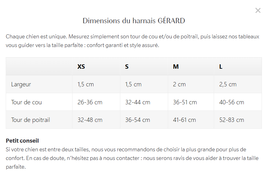 Harnais Gérard - léopard