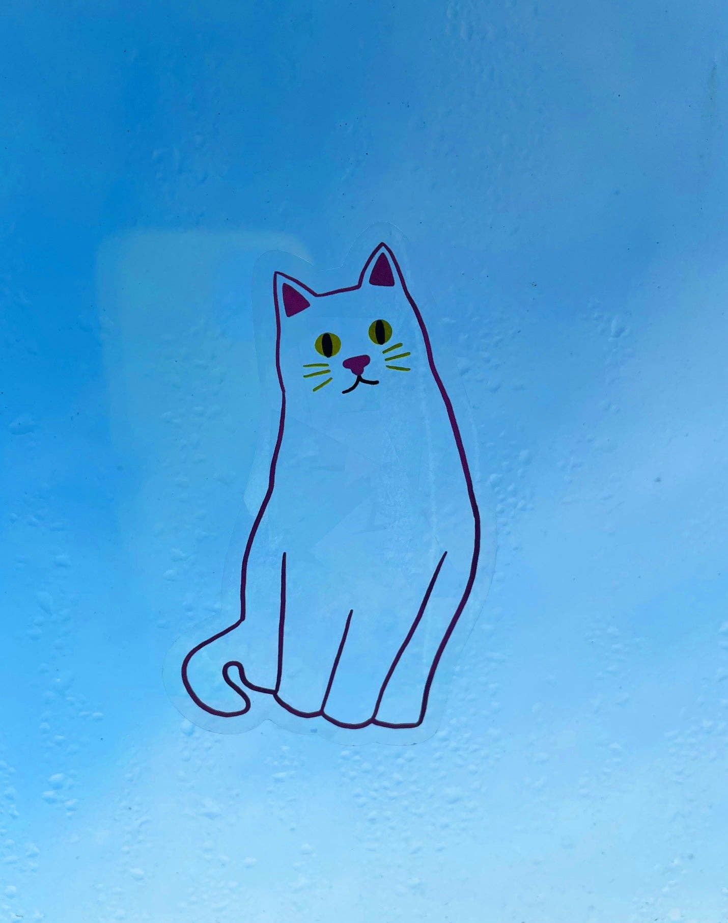 Autocollant attrape-soleil chat