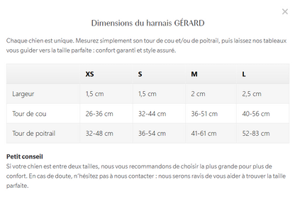 Harnais Gérard - léopard