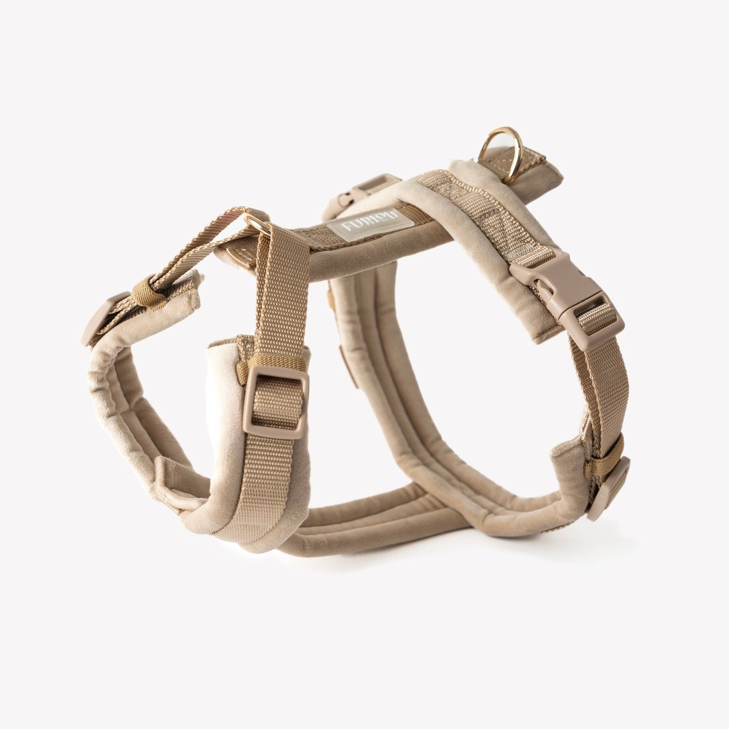 Harnais pour chien en velours - sable