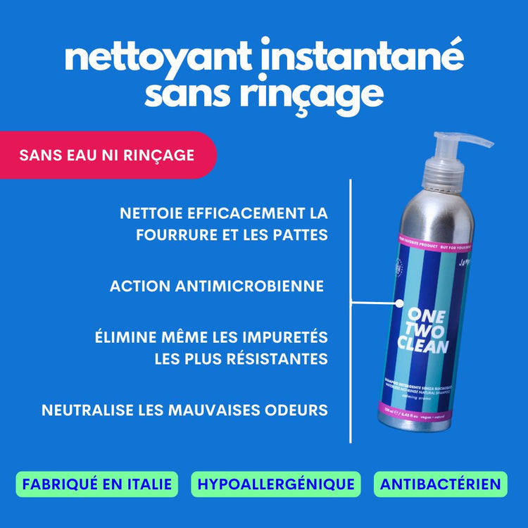 Gel nettoyant sans rinçage ONE TWO CLEAN